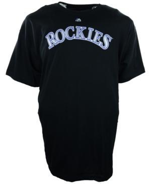 Majestic Men's Big And Tall Colorado Rockies Official Wordmark T-shirt