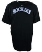 Majestic Men's Big And Tall Colorado Rockies Official Wordmark T-shirt