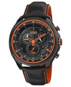 Citizen Men's Chronograph Drive From Citizen Eco-drive Black Leather Strap Watch 44mm At2185-06e