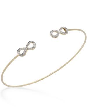 Yellora Diamond Infinity Bangle Bracelet In Yellora (1/6 Ct. T.w.)