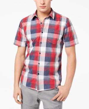 American Rag Men's Block Plaid Shirt, Created For Macy's