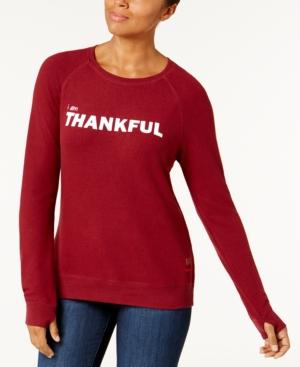 Peace Love World Thankful Graphic Sweatshirt
