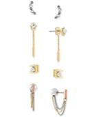 Bcbgeneration Tri-tone Imitation Pearl And Stone Earring