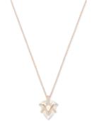 Swarovski Rose Gold-tone Crystal Shield Pendant Necklace