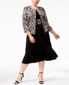 Jessica Howard Plus Size Embellished A-line Dress & Jacket