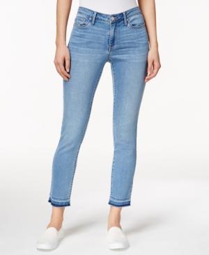 Calvin Klein Jeans Cropped Blue Glaze Wash Boyfriend Jeans