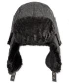 Levi's Men's Donegal Trapper Hat With Faux-fur Trim