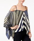 Tommy Hilfiger Striped Cold-shoulder Top