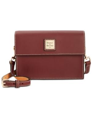 Dooney & Bourke Beacon Small Flapover Smooth Leather Crossbody