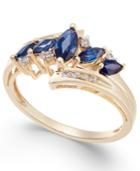 Sapphire (3/4 Ct. T.w.) & Diamond (1/10 Ct. T.w.) Ring In 14k Gold