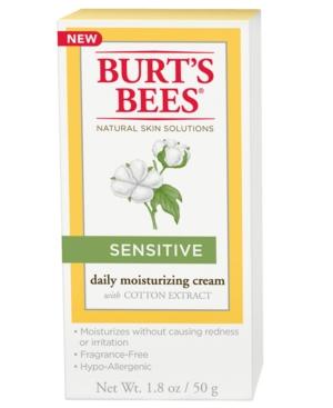 Burt's Bees Sensitive Daily Moisturizing Cream, 1.8 Oz