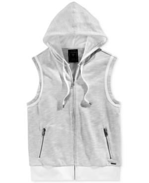 Guess Men's Bryce Slub Sleeveless Hoodie