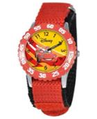 Disney Watch, Kid's Lightning Mcqueen Time Teacher Red Velcro Strap 31mm W000084
