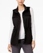 Eileen Fisher Organic Cotton-blend Stand-collar Vest