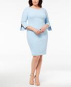 Calvin Klein Plus Size Imitation-pearl Sheath Dress