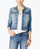 Jessica Simpson Juniors' Pixie Minette Wash Denim Jacket
