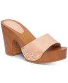 Jessica Simpson Karema Wood-heel Platform Slides Women's Shoes