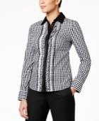 Tommy Hilfiger Ruffled Gingham Blouse