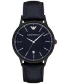 Emporio Armani Men's Renato Blue Leather Strap Watch 43mm Ar2479