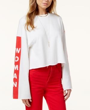 The Style Club Bell-sleeve Woman Graphic Sweatshirt