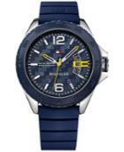 Tommy Hilfiger Men's Cody Blue Silicone Strap Watch 46mm 1791204