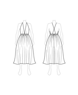 Customize: Switch To Midi Length - Fame And Partners V-neck Midi-length Dress