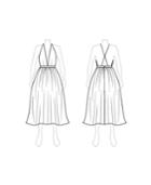 Customize: Switch To Midi Length - Fame And Partners V-neck Midi-length Dress