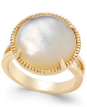 Charter Club Gold-tone Imitation Pearl Statement Ring, Only At Macy's
