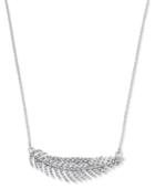 Inc International Concepts Silver-tone Pave Feather Collar Necklace, Only At Macy's