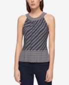 Tommy Hilfiger Mixed-print Top