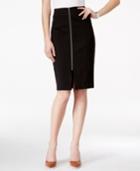 Inc International Concepts Zip-front Pencil Skirt, Only At Macy's