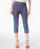 Alfani Printed Pull-on Capri Pants, Created For Macy's