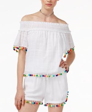 The Edit By Seventeen Juniors' Off-the-shoulder Top, Created For Macy's
