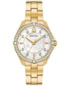 Bulova Women's Gold-tone Stainless Steel Bracelet Watch 35mm 98l230, A Macy's Exclusive Style