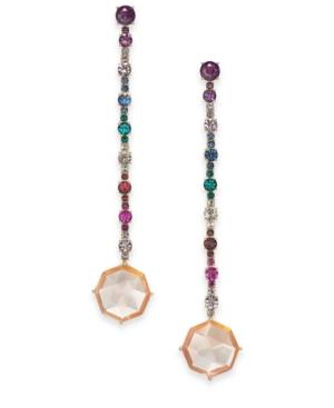 Kate Spade New York Gold-tone Multi-crystal Linear Drop Earrings