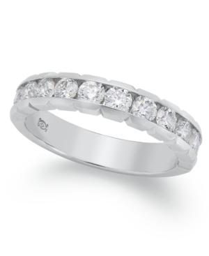 Certified Diamond Anniversary Band Ring In 14k White Gold (1 Ct. T.w.)