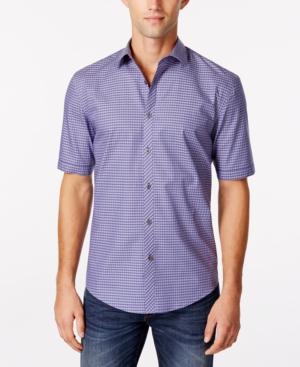 Alfani Black Carter Gingham Shirt