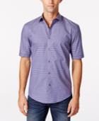 Alfani Black Carter Gingham Shirt