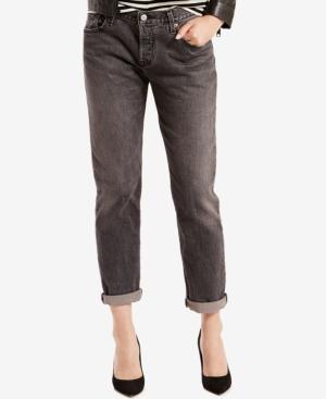 Levi's 501 Ct Black Coast Wash Boyfriend Jeans