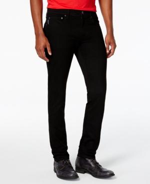 Armani Exchange Men's Slim-fit Yarn-dye Black Jeans
