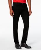 Armani Exchange Men's Slim-fit Yarn-dye Black Jeans