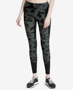 Calvin Klein Performance Printed Mesh-trimmed Leggings