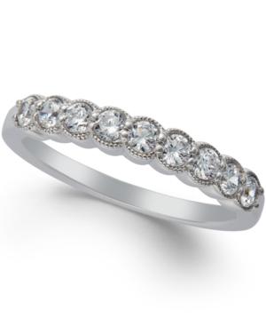 Diamond Bezel Milgrain Band (1/2 Ct. T.w.) In 14k White Gold
