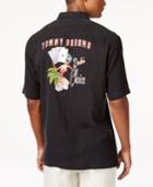 Tommy Bahama Men's Dealer's Choice Silk Embroidered Short-sleeve Shirt