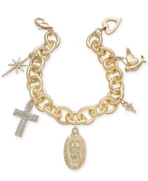 Thalia Sodi Gold-tone Religious Charm Bracelet, Only At Macy's