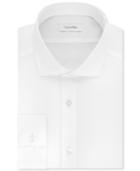 Calvin Klein Men's Steel Slim-fit Non-iron Stretch Performance Unsolid Dress Shirt