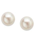 Victoria Townsend 18k Gold Over Sterling Sterling Silver Earrings, June Birthstone Cultured Freshwater Pearl Stud Earrings (7mm)