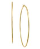 Essentials Gold Plated Wire Tube Hoop Earrings