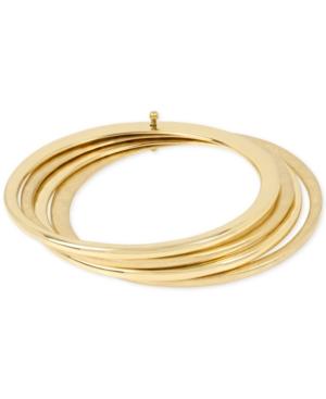 Robert Lee Morris Soho Gold-tone Attached Bangle Bracelet