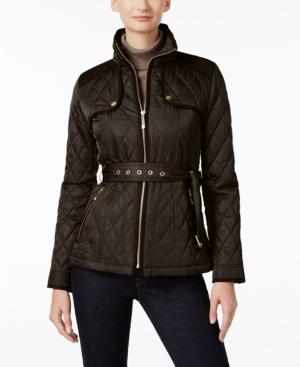 Vince Camuto Belted Quilted Coat